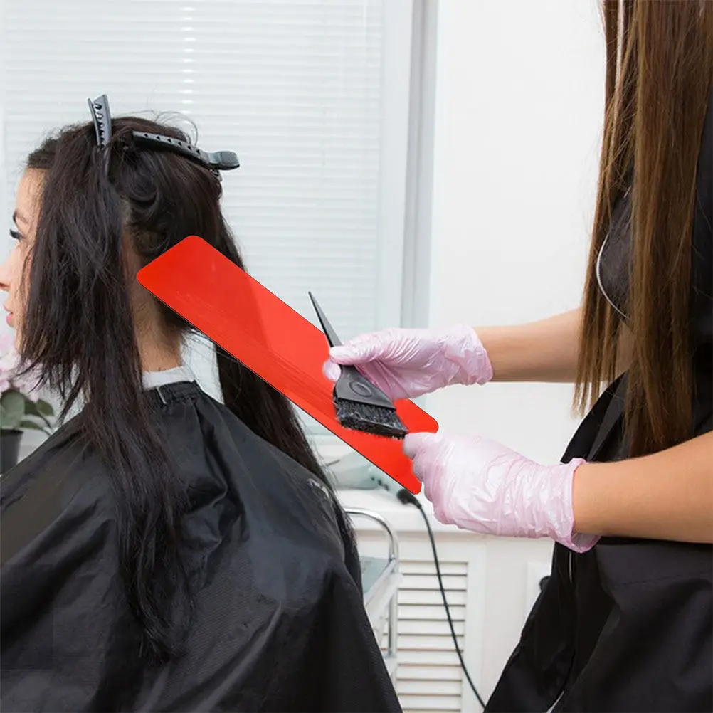 2Pcs Professional Salon Hair Dye Highlighting Board Semi-Transparent Coloring Tool for Balayage Highlights Ombre Hair Styling