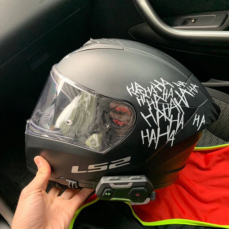 HAHAHA Adesivo riflettente per casco da motociclista, adesivo per paraurti per finestra, carrozzeria