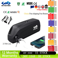 5PINS Hailong EBike Battery  21700 Cells  36V 24AH 48V 20AH 52V 13AH 14.4AH  40A BMS 18650 for 1000W 750W Electric Bicycle