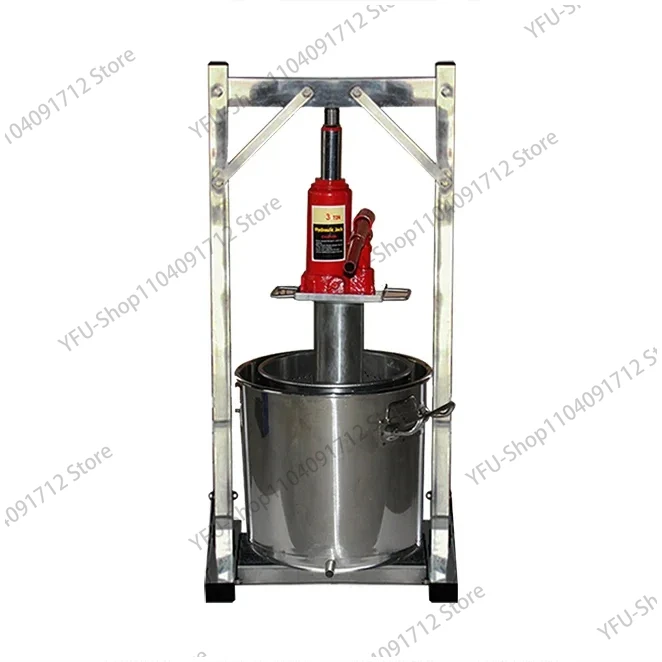 22/12L Manual Hydraulic Fruit Squeezer Small Honey Grape Blueberry Mulberry Presser Juicers Stainless Steel Juice Press Machine