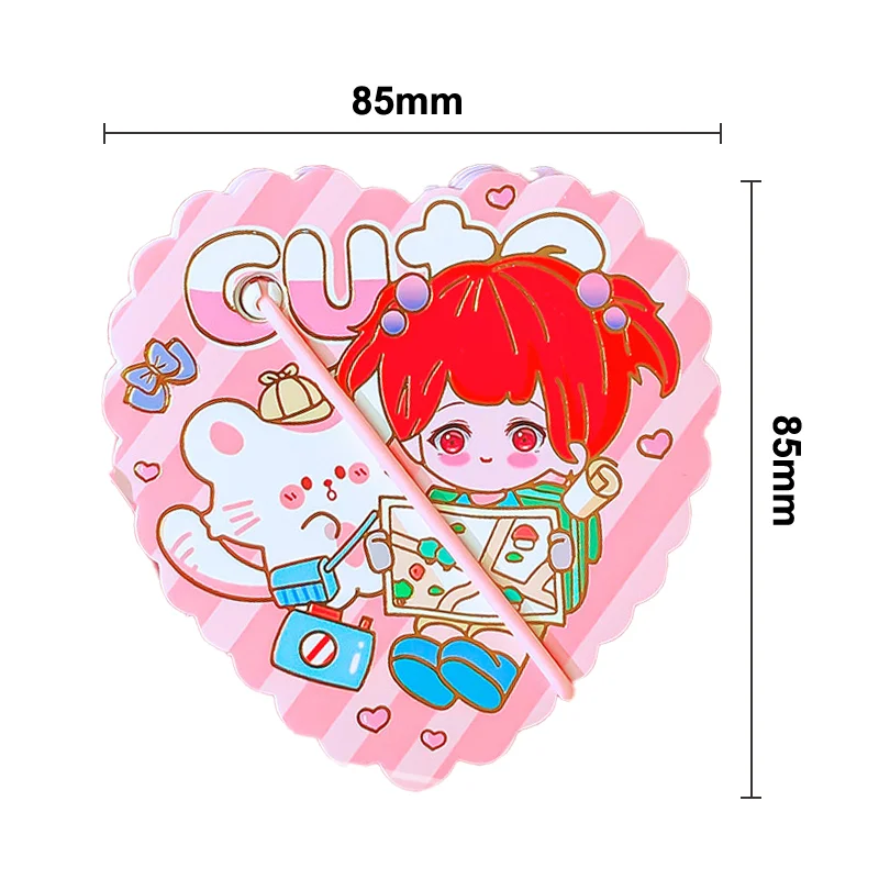 65Sheets Cute Special-shaped Sticky Notes Weekly Planner Sticky Notes Loose-Leaf Study Office Notepads Kids Mini Notebooks