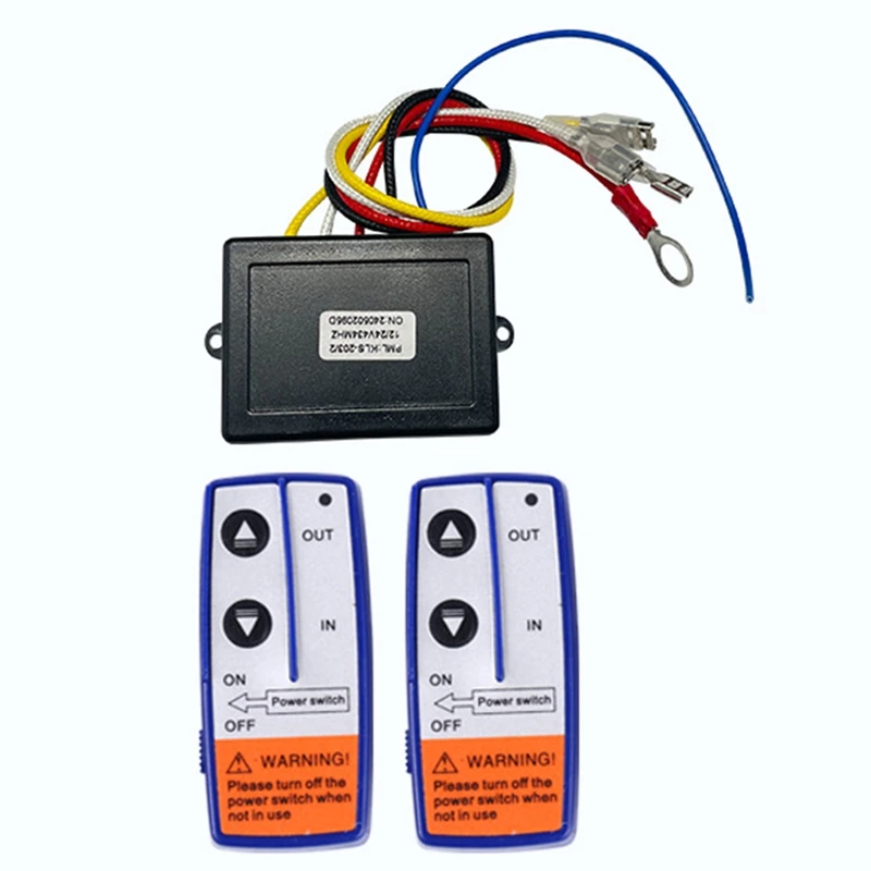 A7QHO-12V 500A Relè Verricello 4450 Set Con 2 Telecomandi + Controller + Set Relè