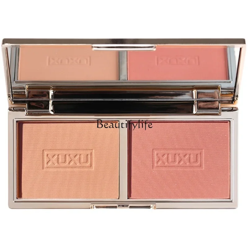 

Zhuyue Xindong Two-Tone Blush Almond Milk Tea New Face Repair Highlight Makeup Palette