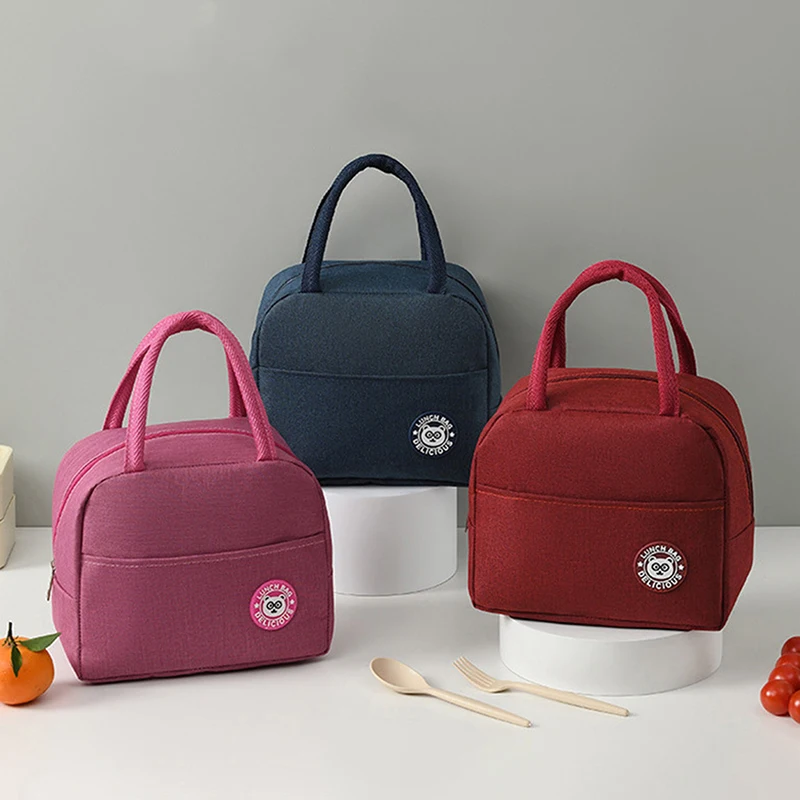 Lunchbox Picknick Reise tragbare Lebensmittel Lagerung Frühstück Thermal Food Bag Lunch Bag Isolierung Kühltasche für erwachsene Kinder