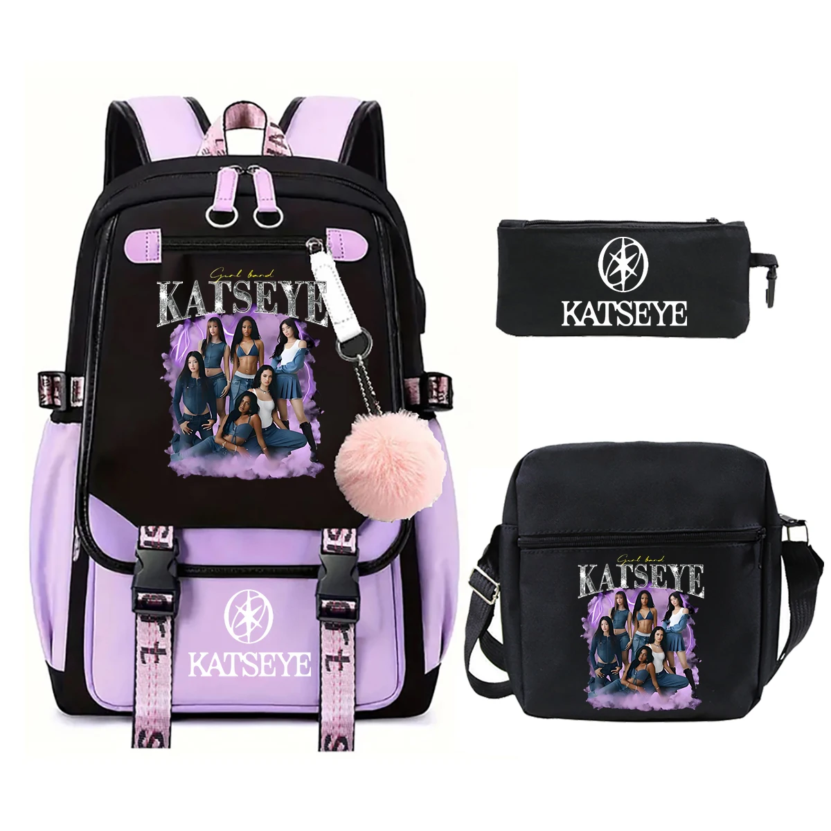 3pcs Set Kpop KATSEYE Backpack - Phone Accessories Wholesale In China review and price
