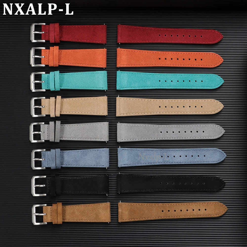 حزام ساعة من الجلد المدبوغ الن - مراجعة Suede Strap Watch وسعره