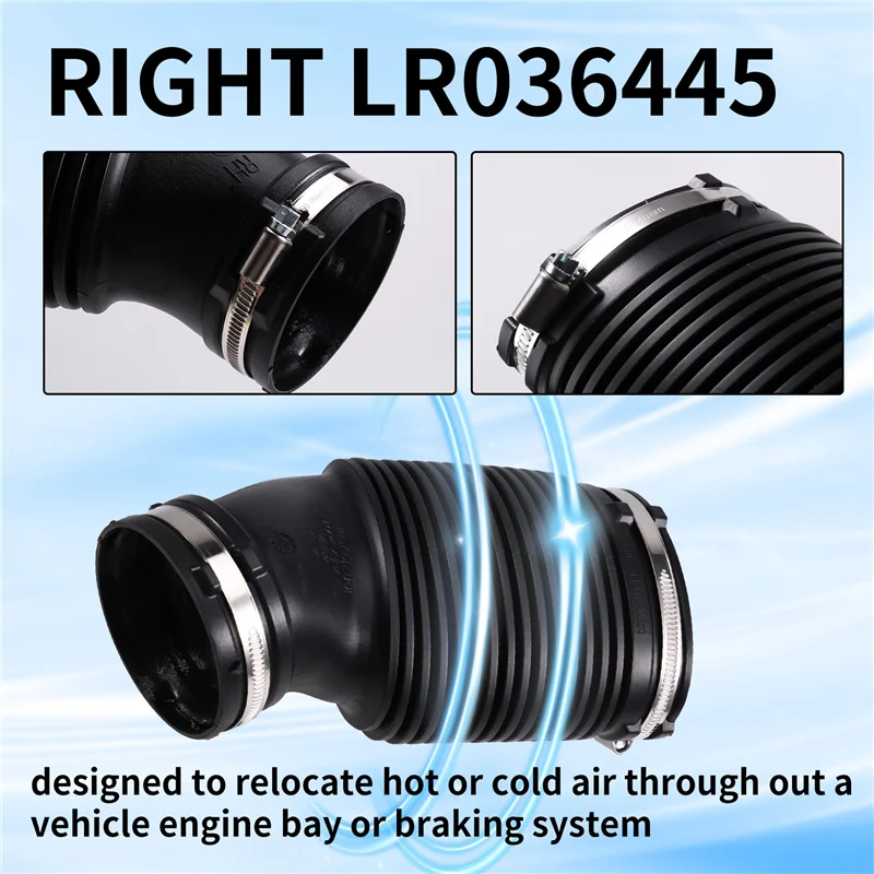 

Ingenious-Engine Air Intake Inlet Pipe For Land Rover Range Engine Inlet Pipe Engine Inlet Pipe For Land Rover LR036445 Right