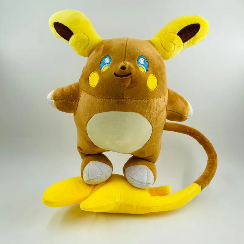 Creative Raichu Plush Doll Toy Cartoon Anime New Large 30cm Skateboard Raichu Arora Funny Pocket Monster Plush Dolls Toys