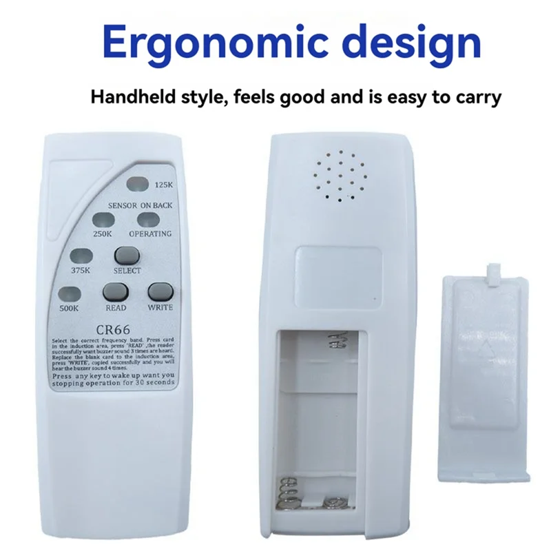 

A68Z Handheld RFID Smart Chip Reader Writer+2X5200 Keychain 125Khz ID Copier Duplicator ID Tags Programmer For T5577 For EM4305