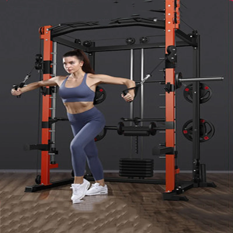 

Multifunctional Home Comprehensive Training Device Smith Machine Gantry Fitness Equipment Combination Squat Rack Bird