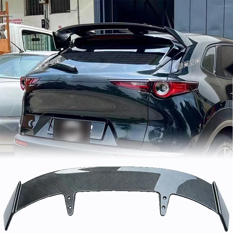 For Mazda CX‑30 ABS E‑Style Rear Roof Spoiler Universal Car Exterior Modification Accessories Decoration