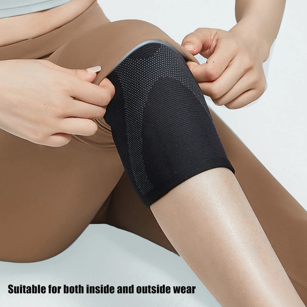 RGGMQQ 1 Paar Knie-Kompressionsmanschette in Übergröße für Damen und Herren, Kniestützbandage zum Laufen und Training S-4XL – Detail 12