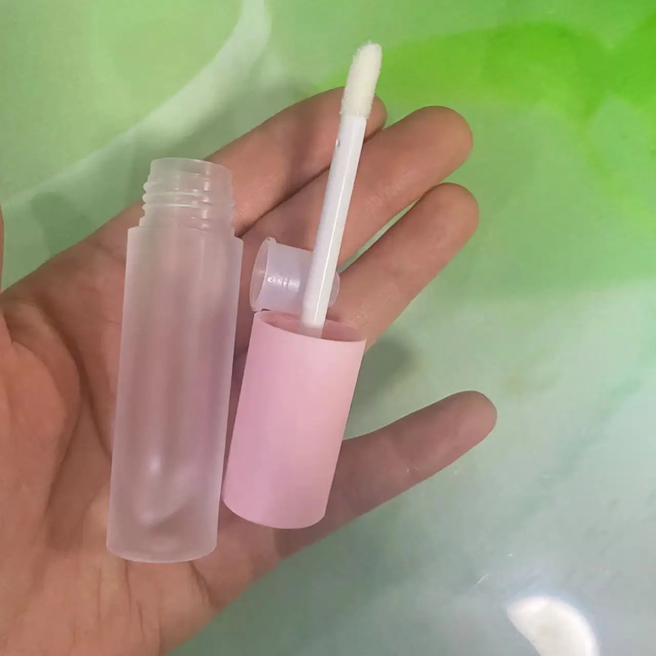 3.5ml diy tubos de brilho labial plástico vazio fosco garrafa de brilho labial delineador cílios lábio esmalte embalagem recipiente mini frascos