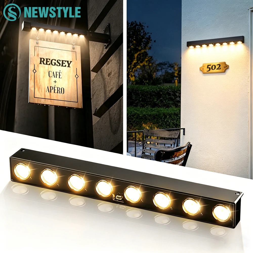luzes-de-cerca-solares-4-8led-para-exterior-luminaria-de-parede-a-prova-d'Agua-ip65-luzes-para-placas-de-endereco-para-jardim-caminho-terraco-varanda-quintal-e-entrada