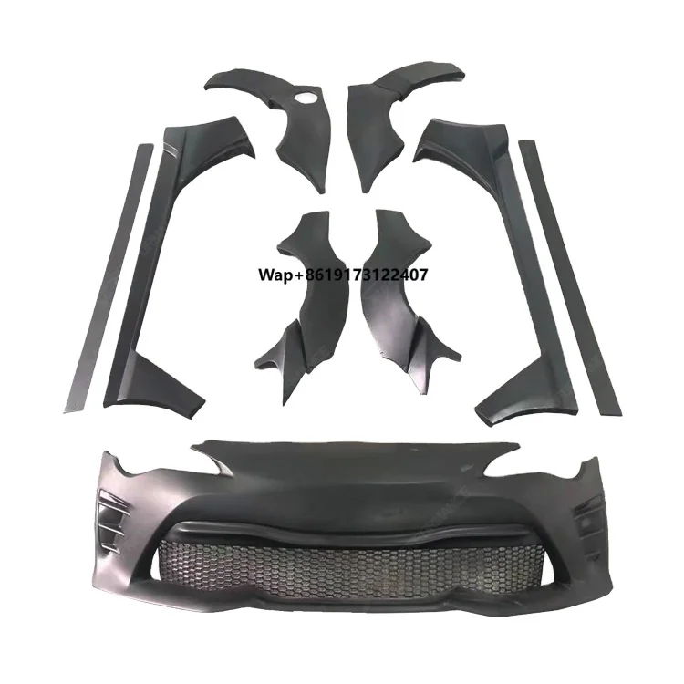 

Car Body Kit for 86 Upgrade to Rocket Bunny Style Car Front Bumper Wheel Eyebrow Side Skirts FiberGlass Material Bodykit