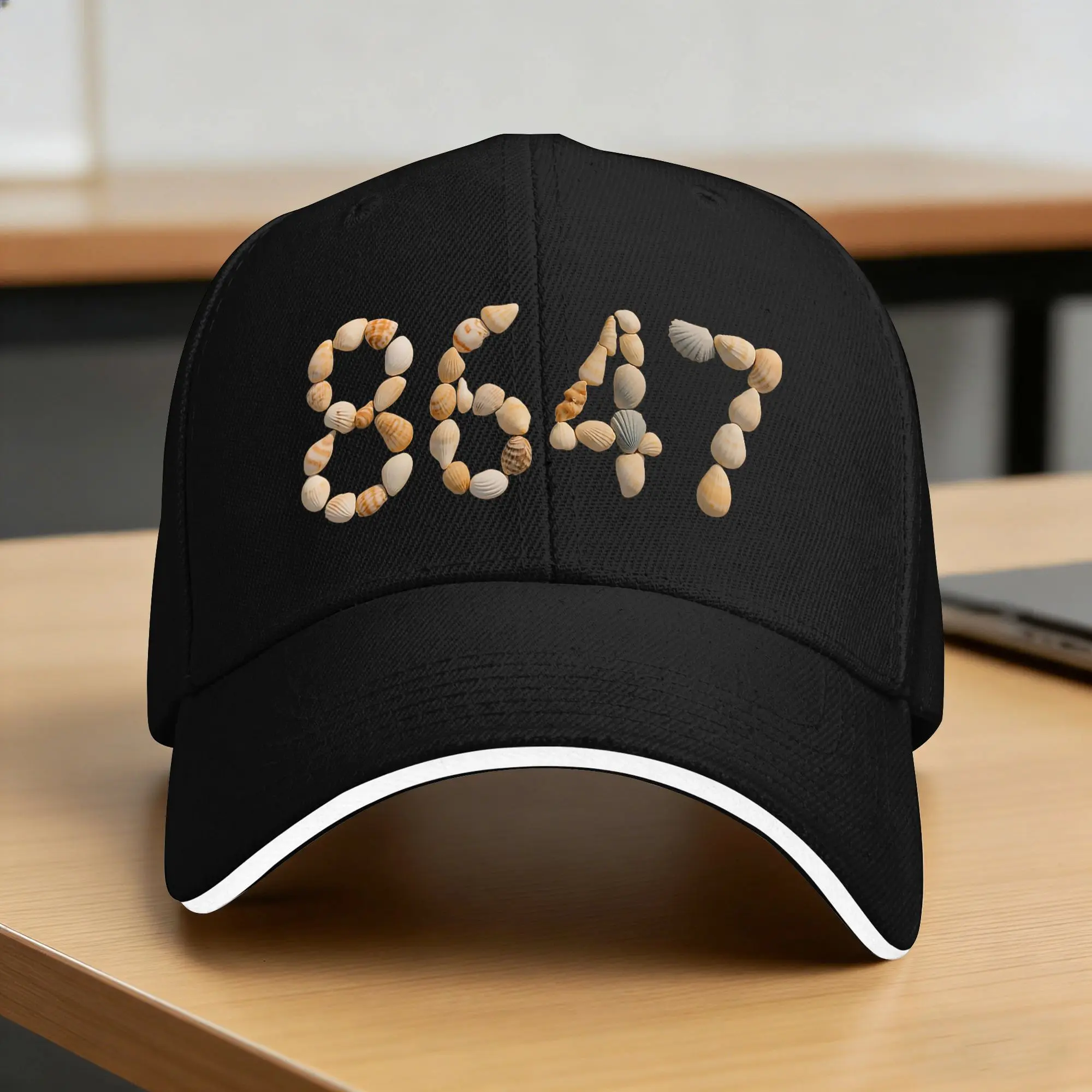 86 47 8647 Shirt 86 47 Seashells Sea Shells Summer Baseball Cap Summer Women Men Trucker Hat Casual Outdoor Sport Baseball Caps
