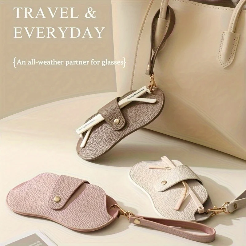 1pc 5 Colors Available glasses storage bag, Fashionable Lightweight Detachable Durable Eyeglass Case for All Seasons