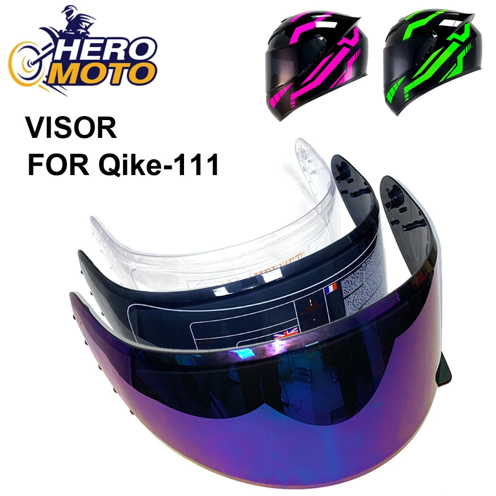 Visor for Qike-111 Helmet Motorcycle Accessories Qike-111 Helmet Visor for Helmet Multiple Colors Lens Motocross Equipment