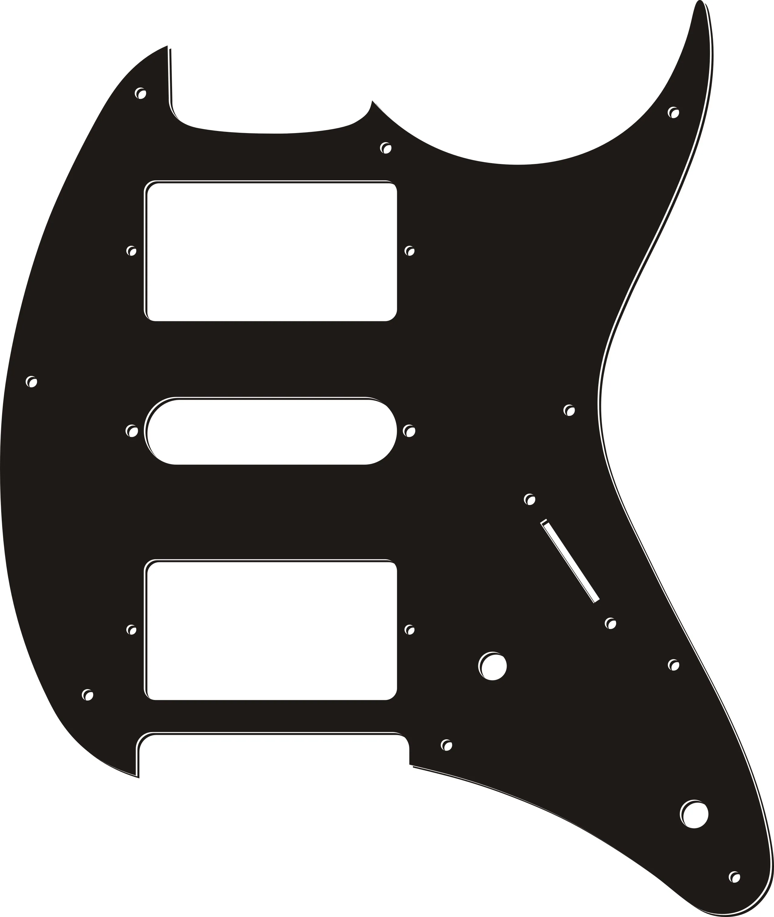 XINYUE Guitar Parts For Cort Hiram Bullock HSH Guitar Pickguards Scratch Plate Replacement Multicolor Choice