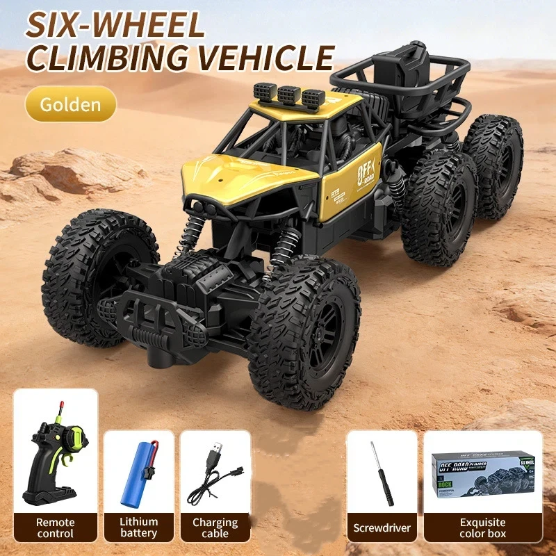 Bestseller 4/6 Wheels Alloy Rc Car, All Terrain Off-Road Climbing Vehicle, High Speed Shockproof Remote Control Truck, Kids & Ad