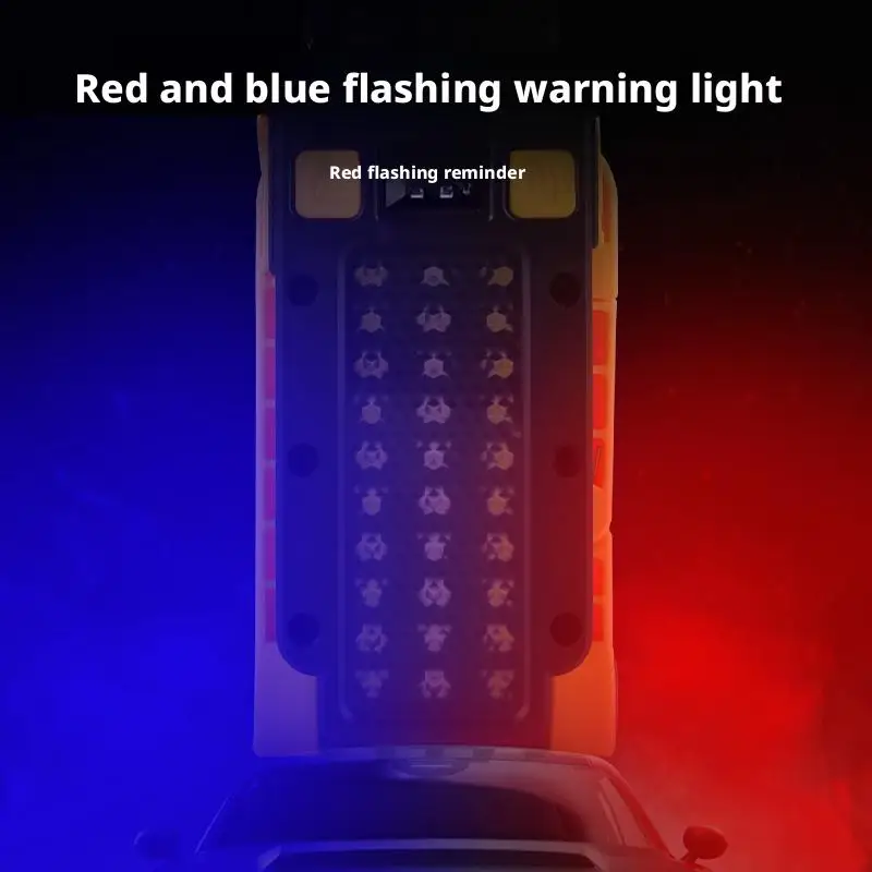 Multi-Purpose Outdoor Flashlight with Magnetic Emergency Lighting Purple Light Detection Work Light for Maintenance