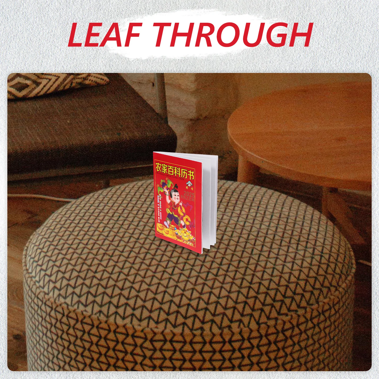 

Китайский ежедневный календарь. Традиционный календарь фэн-шуй на 2025 год. Ежемесячный планировщик со змеей. 64 страницы. Книга фэн-шуй.