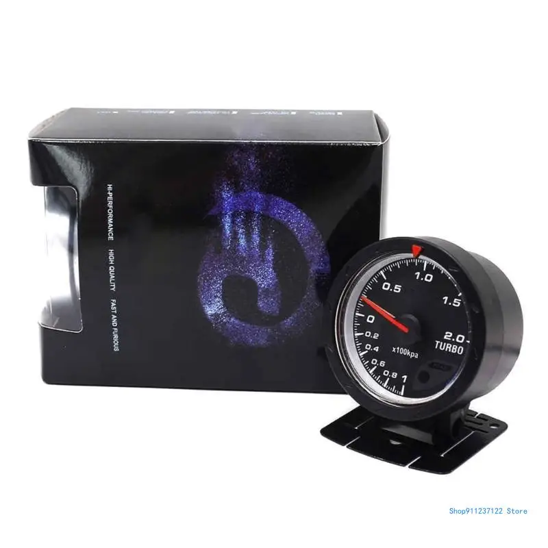 Car Digital Turbos Boosts Gauge 60mm 2.4'' Turbos Boosts Vacuum Press Gauge Meter