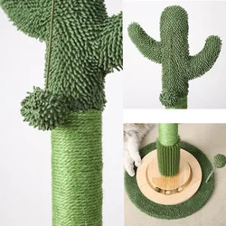 Poste rascador grande de sisal para gatos de interior, duradero