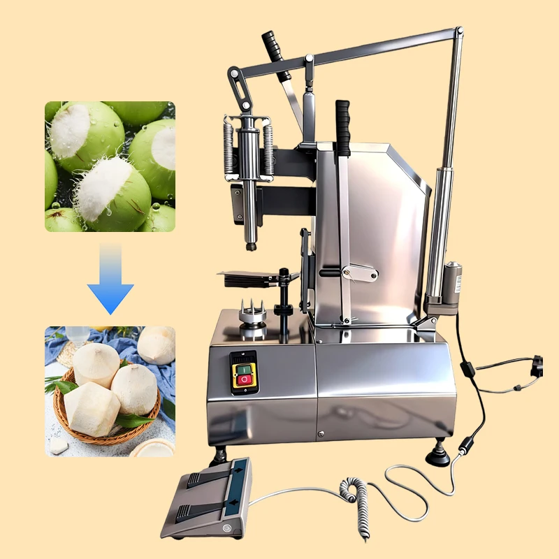 Coconut Shell Removing Machine Coconut Peeling Machine Husk Cutting Dehusking Machine For Small Workshop