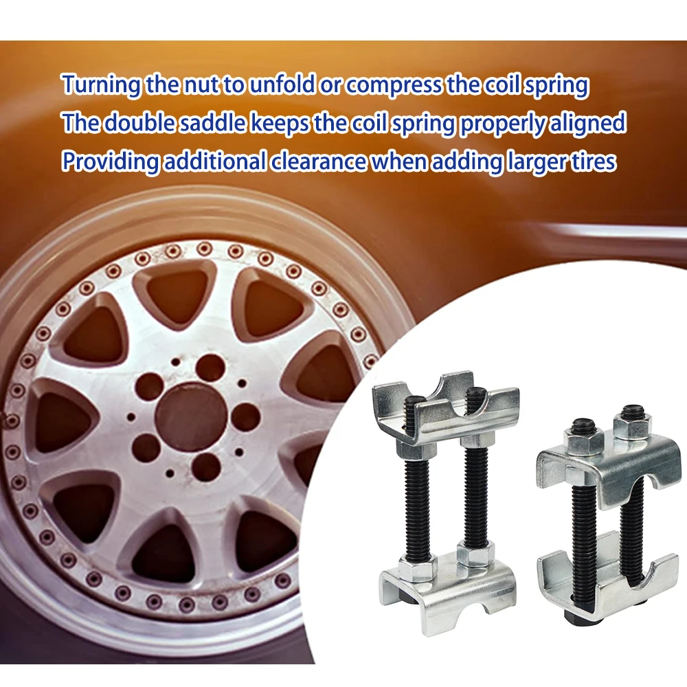 Hot sell 2pcs/4pcs 2-Way Adjustable Spring Spacer, Mini Coil Spring Compressor Strut Shock Absorber