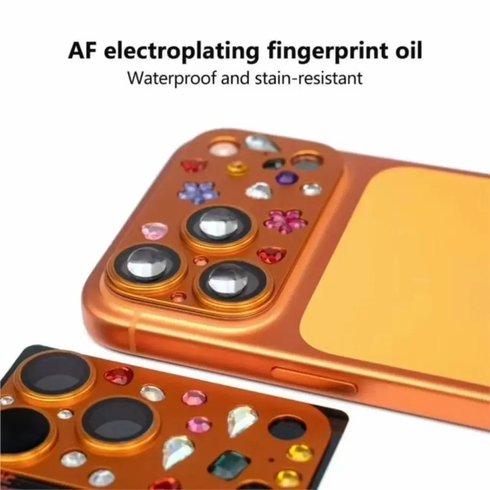 

Glitter Camera Lens Cover Full Cover Anti Scratch Lens Protective Film Strong Adsorption HD for iPhone 17Pro/17 Pro Max