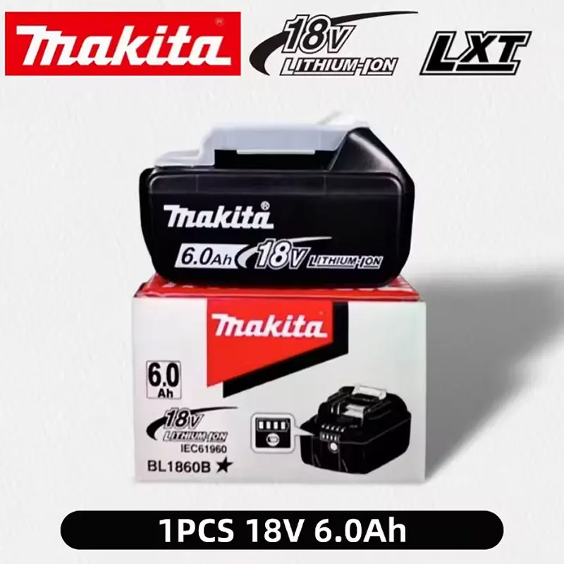 

100% Original Makita battery,18V 6.0Ah rechargeable battery, replacing Makita BL1830B L1840B L1850B L1860B,power tool battery