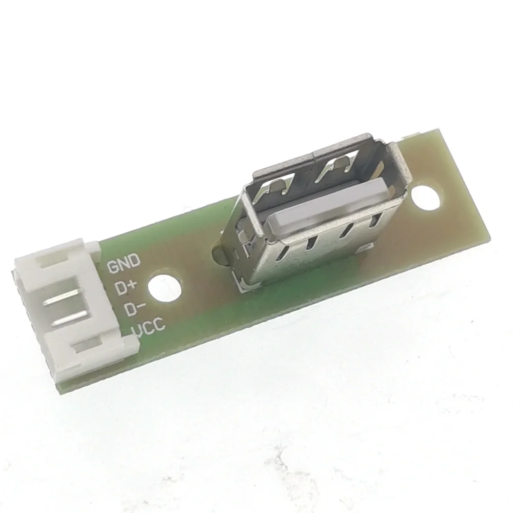 1pc Vertical USB 2.0 Female Head A Connector 4P PCB Converter Adapter Breakout Board 180 Degree USB Data Socket