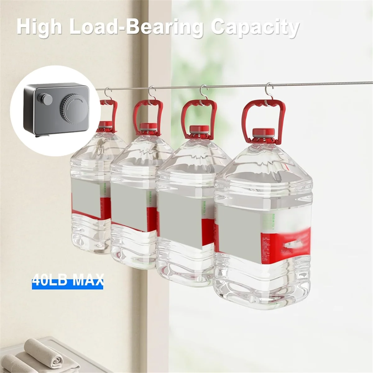 

High-Quality Retractable Clothesline Indoor Clothes Line Retracting Heavy Duty Clothes Wall Mounted Stainless