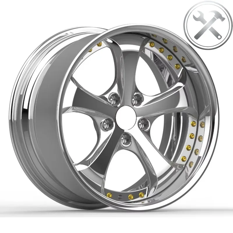 

4 5 6 8-hole 5x112 5x120 5x114.3 17 18 20 21 22 24 26-inch Passenger Rims Polished Deep Concave Automotive Alloy Refit Wheels