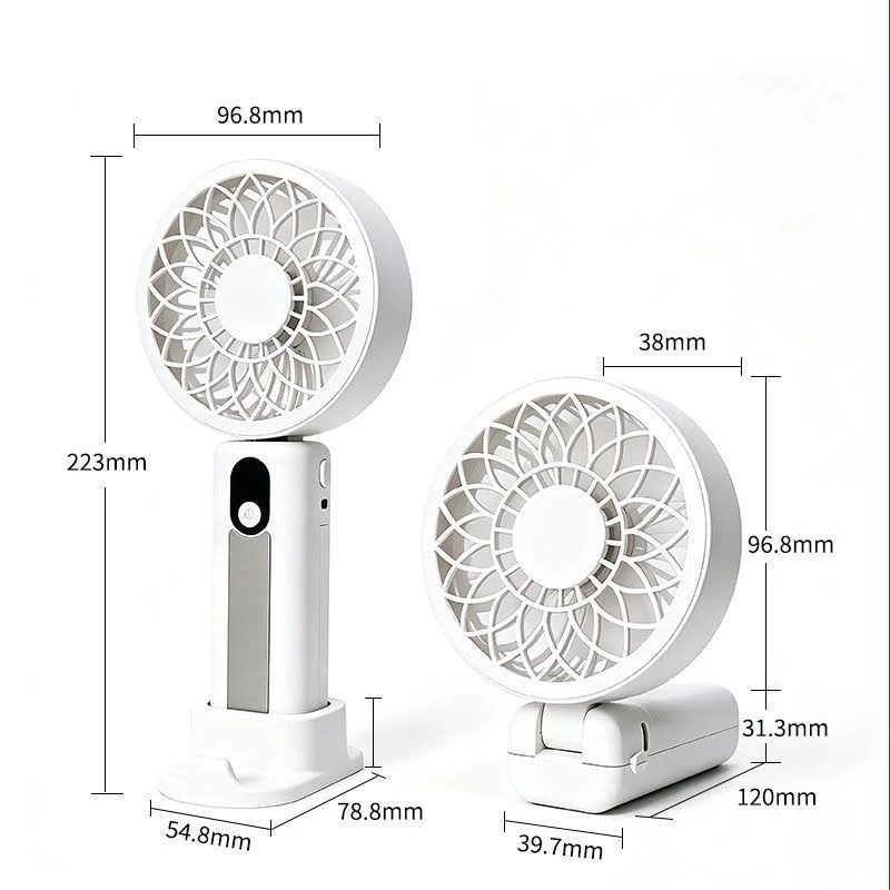 M3 Powerful Handheld Fan,3000mAh Detachable Battery,7-Speed,Foldable for Summer Outdoor