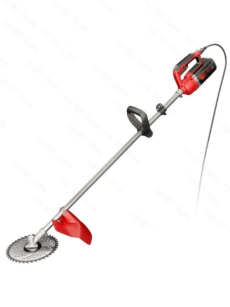 220V Plug-in AC Electric Lawn Mower Small Multifunctional Lawn Mower Rearner Trimmer Lawn Mower