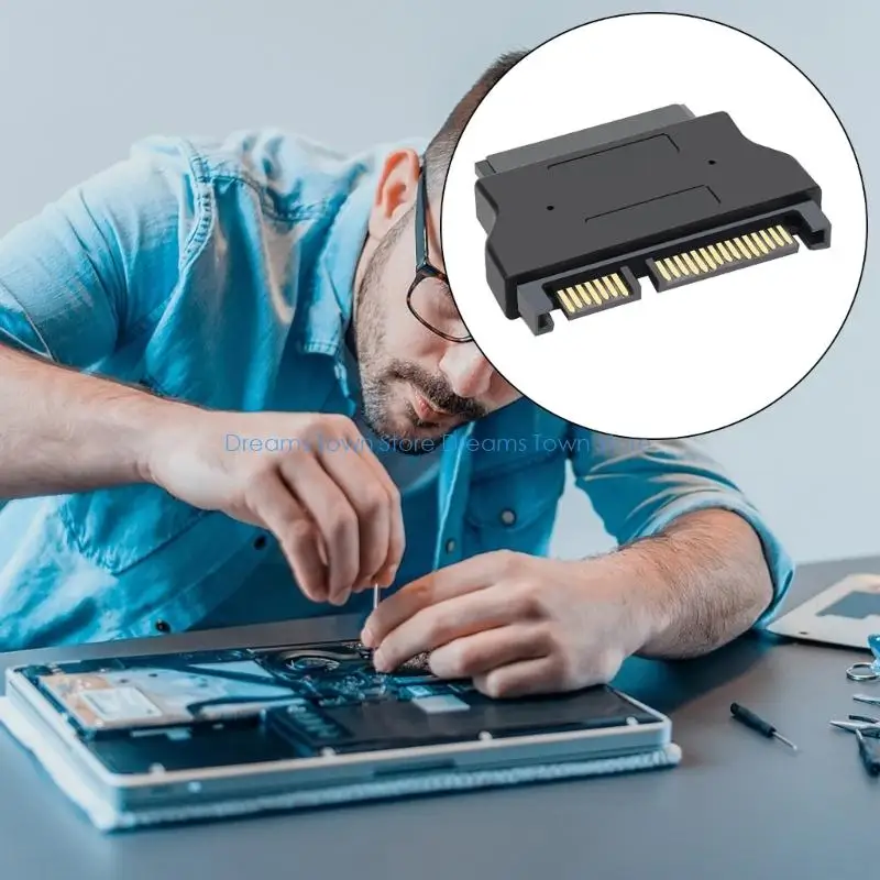 HX6A 7+15 22Pin Male to 7+6 13Pin Female Data Transmission Adapter for Desktop Laptop