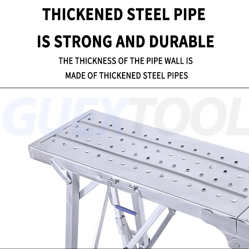 Folding Stool Lifting And Thickening Scaffolding Folding Horse Stool Raising Folding Workbench Anti Slip Reinforced Folding Stoo