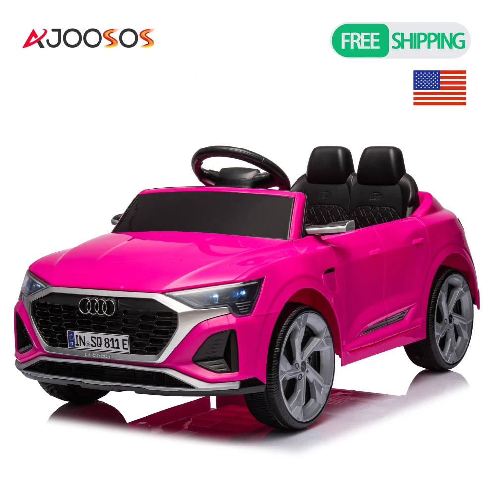 4輪電動乗用玩具、子供用デュアルドライブ、ハンギングスタート、3段階速度調整可能、3歳以上のお子様向け電動玩具車