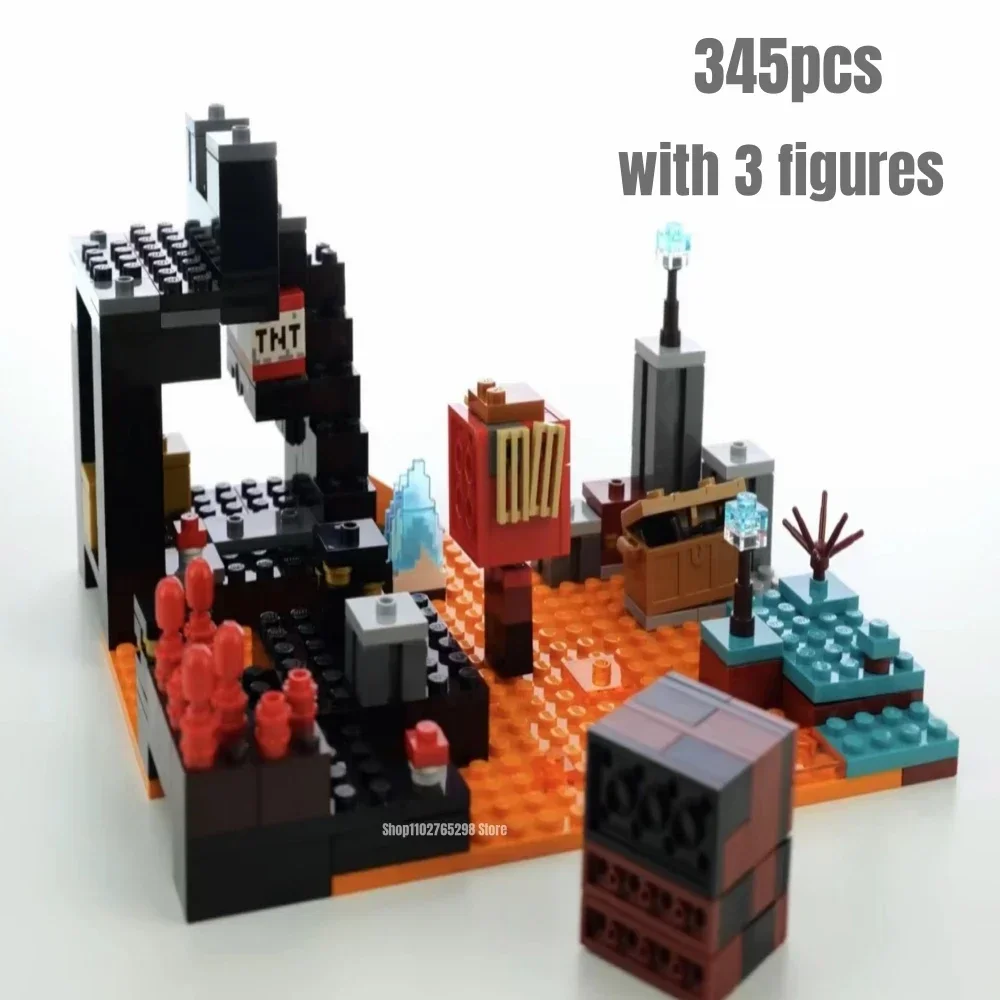 Строительные блоки Нидерского басти, модель 345 шт., кирпичи, игрушки для детей, рождественский подарок