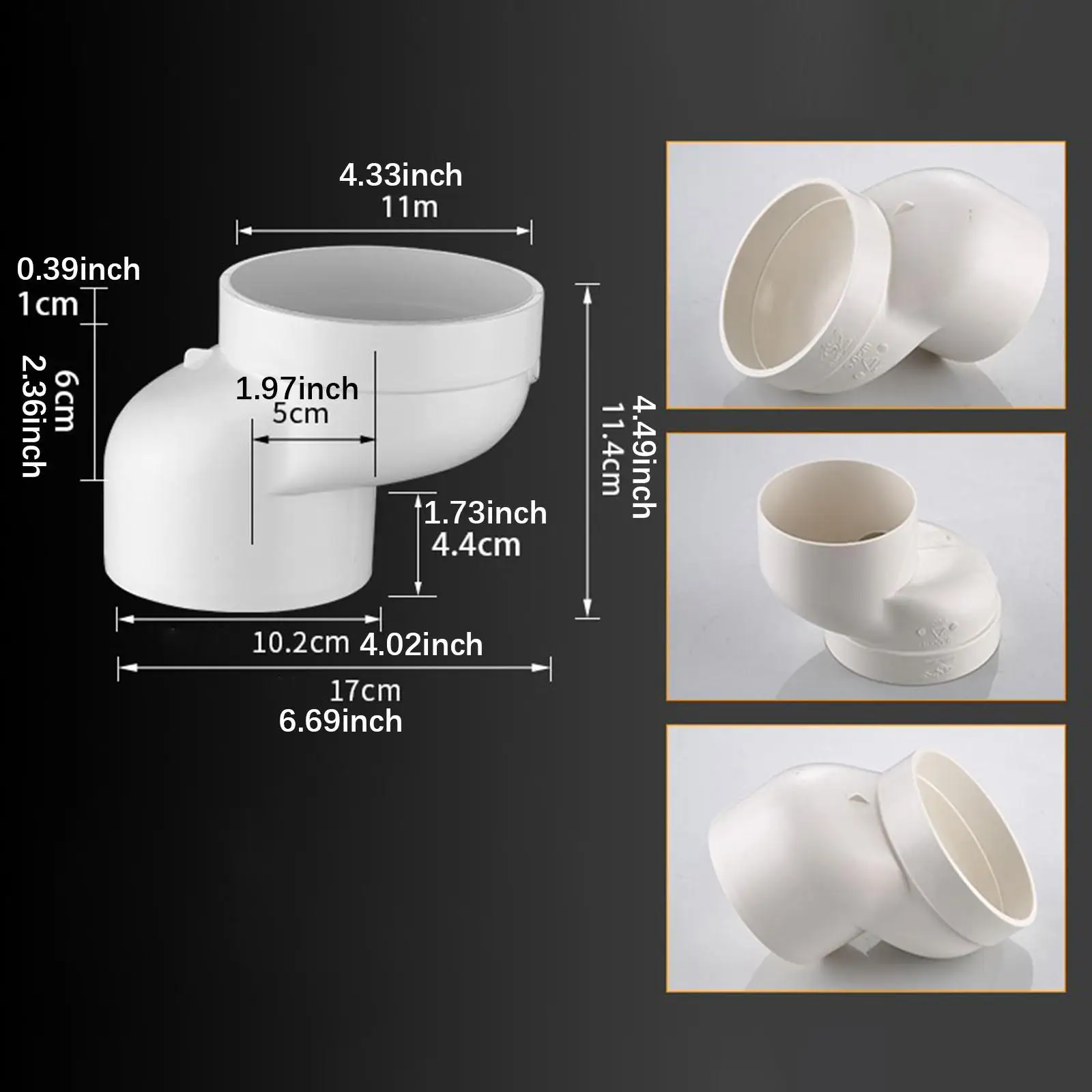 Toilet Shifter Toilet Offset Adapter for Plumbing Drainage Systems Repairing