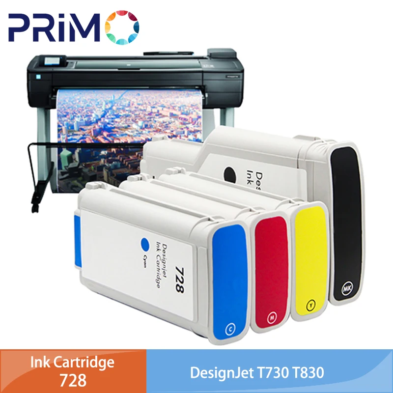 728 728XL 130ml 300ml Ink Cartridge Compatible for HP728 for HP Designjet T730 T830 Printer F9J68A F9J67A F9J66A F9J65A