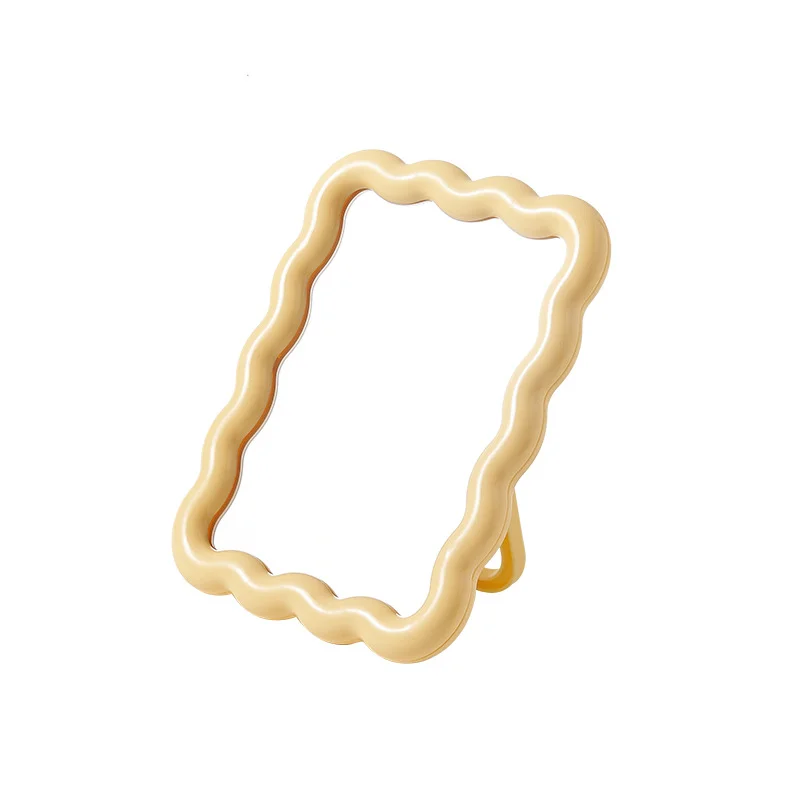 Adorable Makeup Mirror Ideal for Home Bedroom Desk & Dormitory Cute Folding Desktop High Definition Makeup Mirror