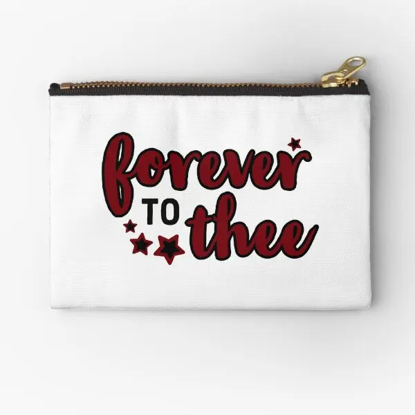 

Forever To Thee Zipper Pouches Pocket Cosmetic Pure Panties Women Men Socks Money Packaging Storage Key Wallet Underwear Coin