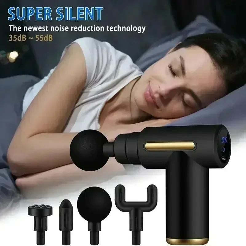 

Portable Button Fascia Gun Deep Tissue Massage Mini Lightweight and Adjustable Speed Massage Equipment Suitable for the Body