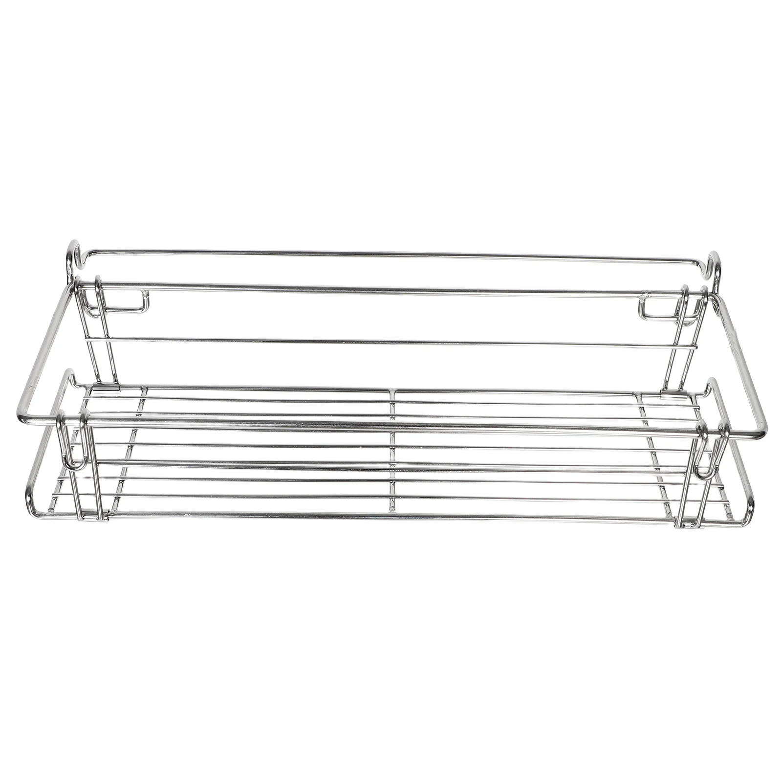 

Outdoor Camping Table Storage Side Portable Kitchen Organizer Rack Stainless Steel Folding Hanger Picnic Camping Accessories