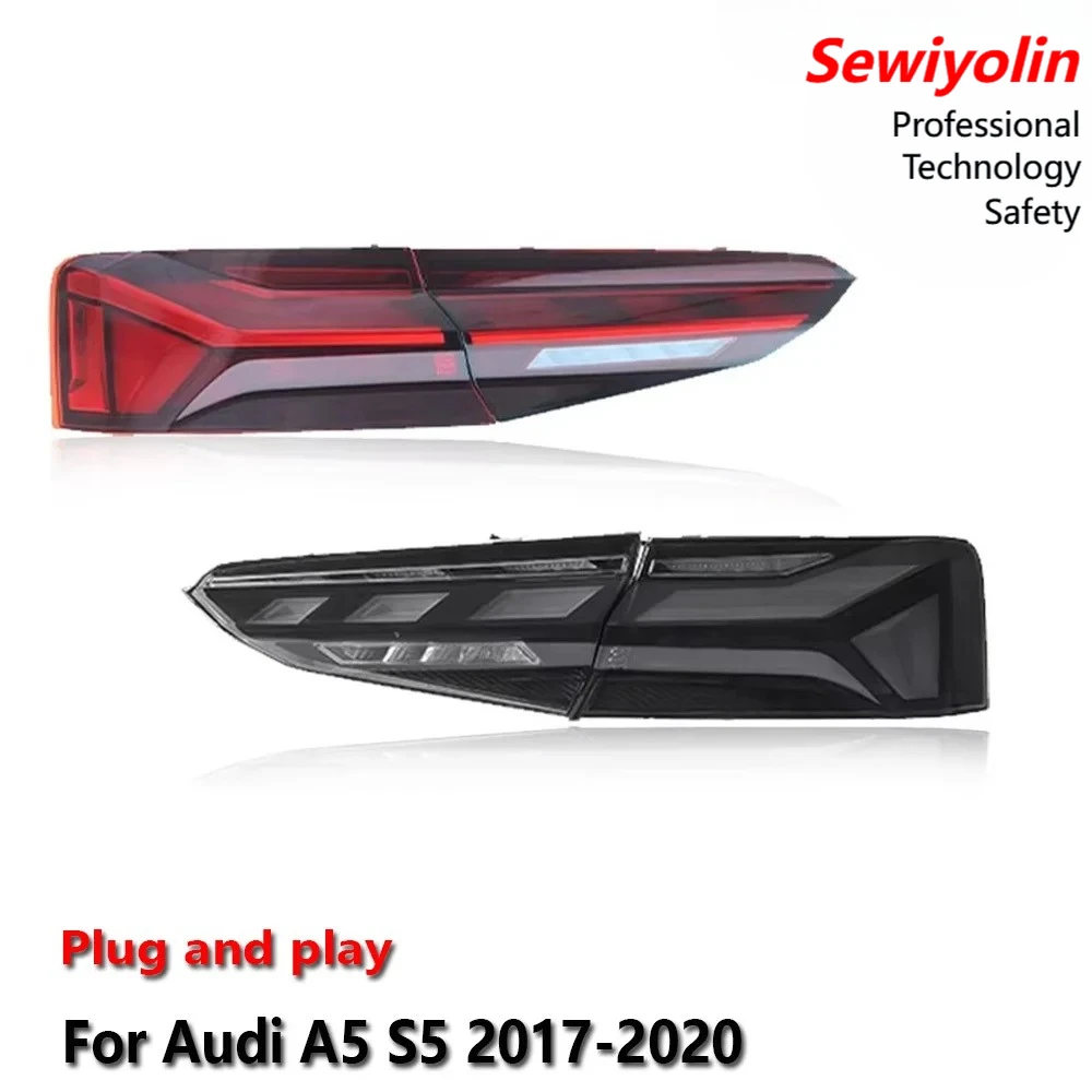 

Car LED Tail Light Assemblies For Audi A5 S5 2017-2020 Auto Fog DRL Brake Turn Signal Lamp Plug and Play