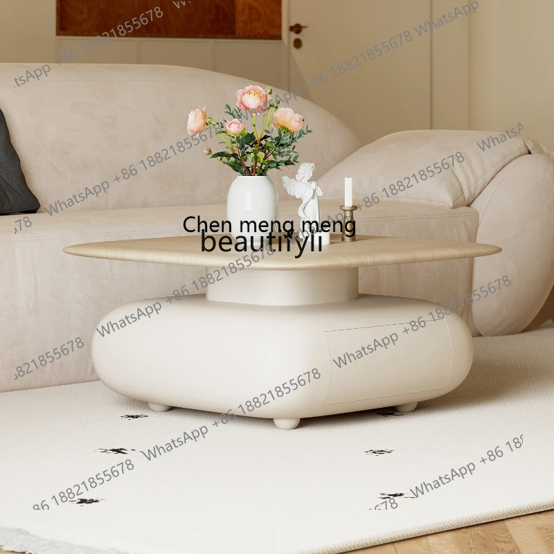 

X Nordic Log Style Square Coffee Table Sofa Small Living Room Home Modern Simple High Sense