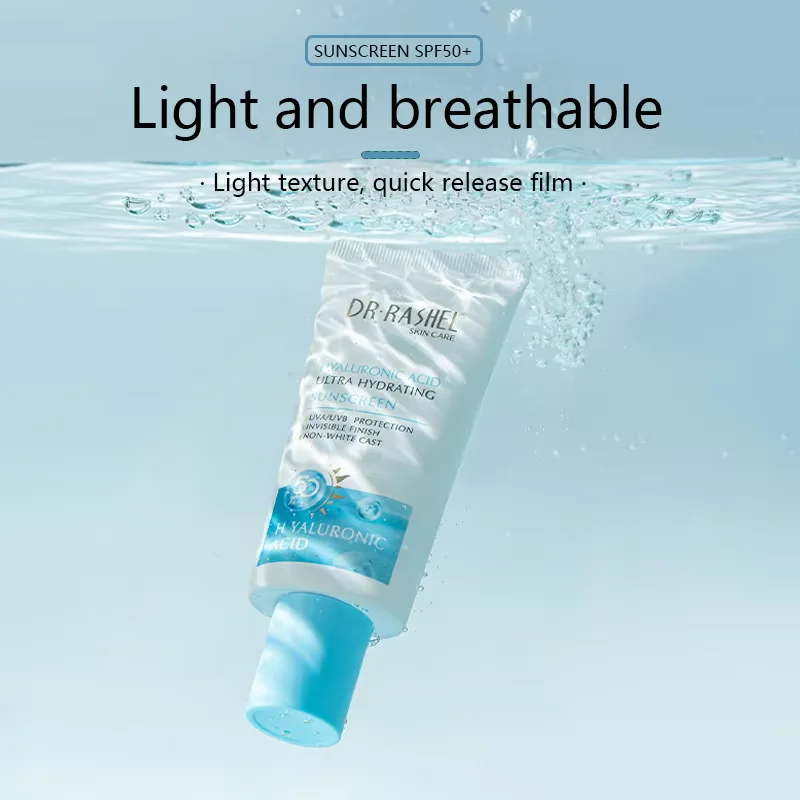 

DR.RASHEL Hyaluronic Acid Ultra Hydrating Deeply Locks Sun Block Sunscreen Cream Spf 50